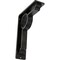 Ekena Millwork Maria Wrought Iron Bracket, (Triple center brace), Antiqued Silver 2"W x 5 1/2"D x 8"H BKTM02X05X08TMAASV - alternate 1